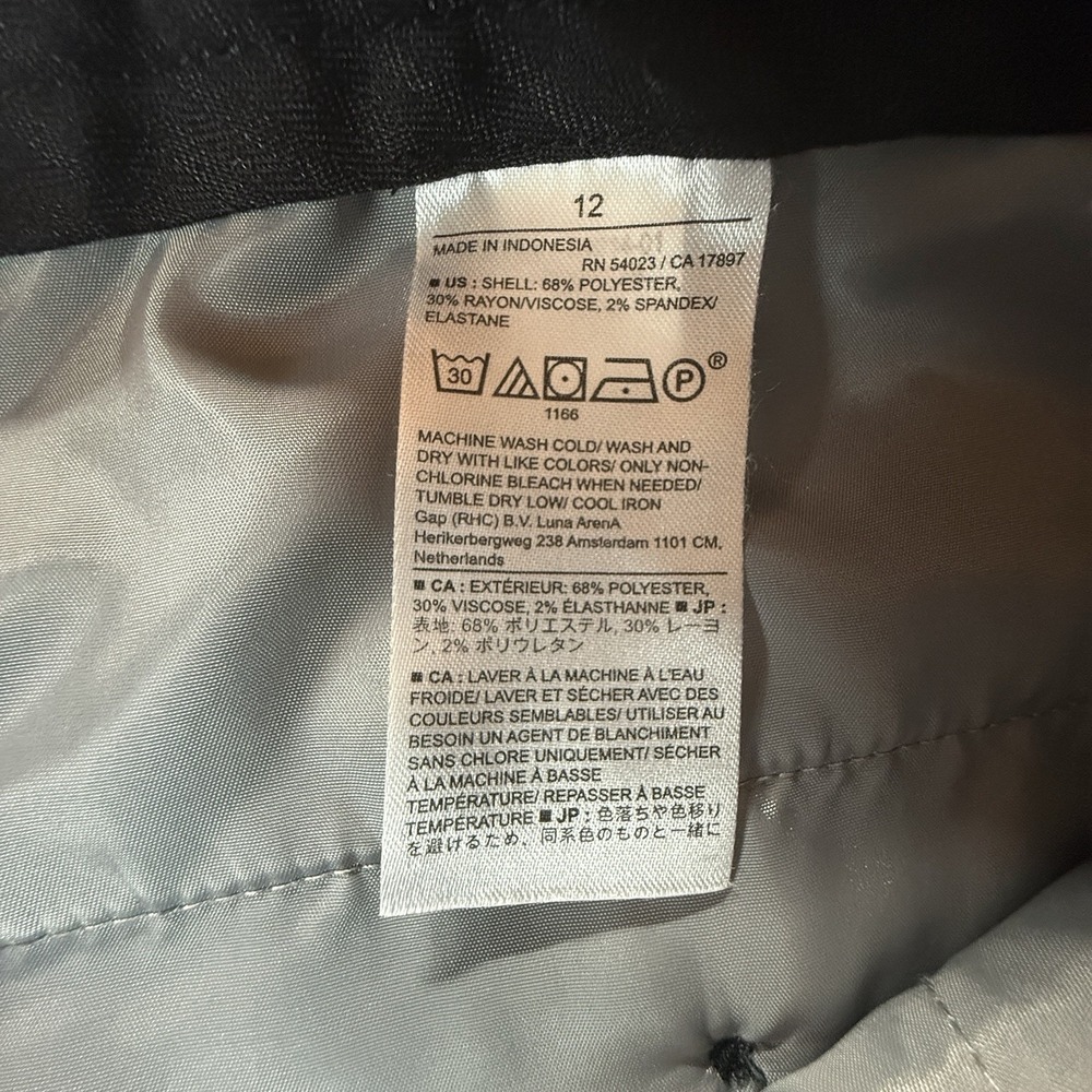 Banana Republic Women's 12 Curvy Avery Gray Ankle Dress Pants Stretch Business - Picture 4 of 8